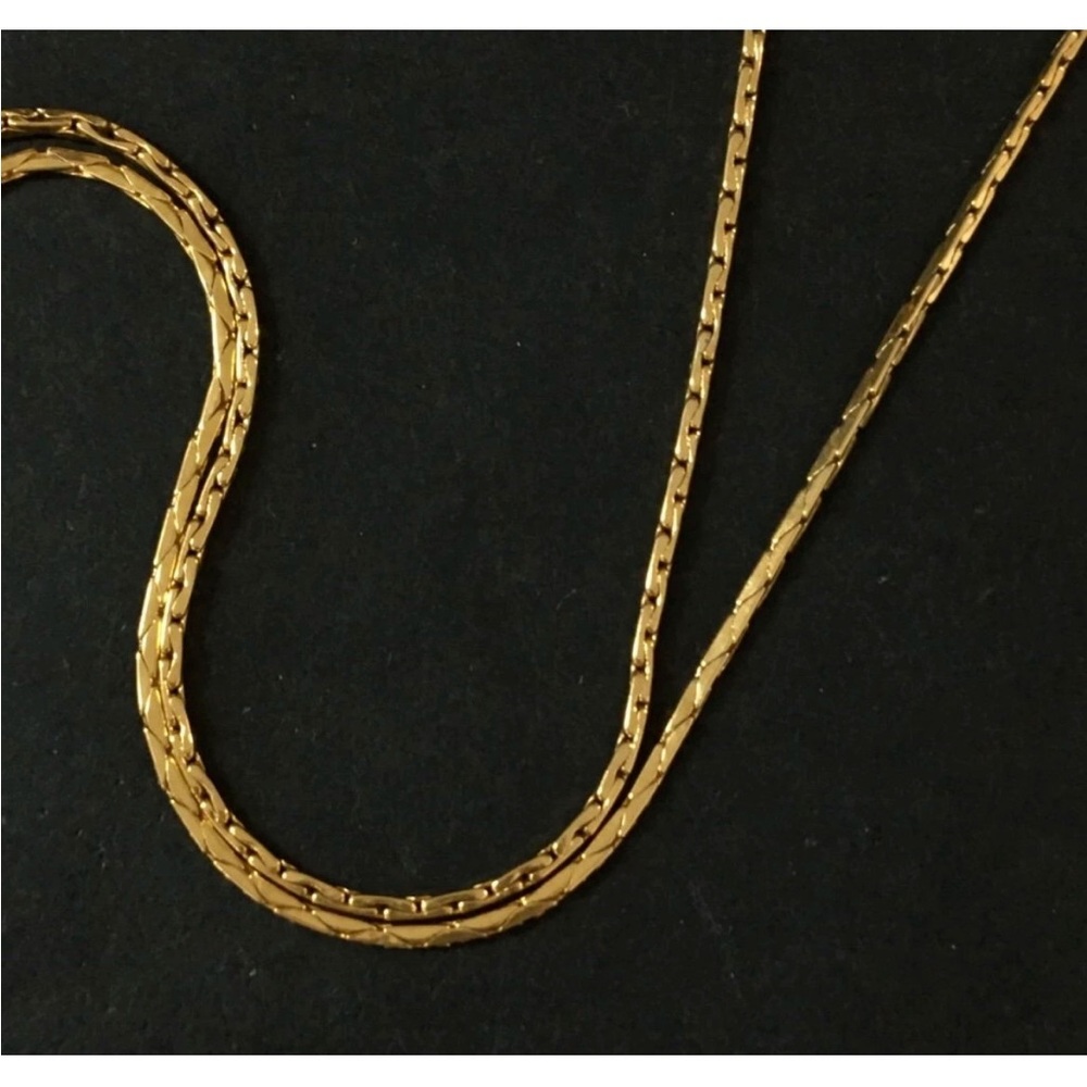 GIVENCHY Vintage 80s GG Logo Gold & Black Necklace VTG 1980 RARE - Picture 9 of 10